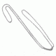 Fox Outdoor GI Dog Tag Chains, Stainless, 57-62