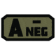 Fox Outdoor Medical and Morale Patches, A Neg - Black/Olive Drab, 84P-041