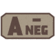 Fox Outdoor Medical and Morale Patches, A Neg - Khaki/Brown, 84P-061