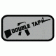 Fox Outdoor Medical and Morale Patches, Double Tap - Grey, 84P-121