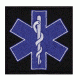 Fox Outdoor Medical and Morale Patches, EMT Black/Blue, 84P-034