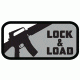 Fox Outdoor Medical and Morale Patches, Lock &amp; Load - Grey, 84P-131