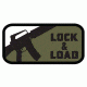 Fox Outdoor Medical and Morale Patches, Lock &amp; Load - Olive Drab, 84P-130