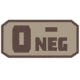 Fox Outdoor Medical and Morale Patches, O Neg - Khaki/Brown, 84P-067