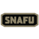 Fox Outdoor Medical and Morale Patches, SNAFU - Foliage/Black, 84P-453