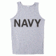 Fox Outdoor Military Branch Imprinted Tank Top, Navy - Heather Grey, 3XL, 64-70 XXXL