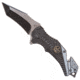 Fox Outdoor Military Rescue Folding Knife, Black/Grey, 15-1562