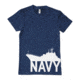 Fox Outdoor Navy One-Sided Imprinted T-Shirt, Navy Ship / Navy, Large 63-511 L
