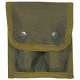 Fox Outdoor Nylon 9mm Double Clip Pouch, Olive Drab 099598574802