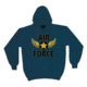 Fox Outdoor Pullover Hoodie Sweatshirt, Air Force Wings - Navy, Large, 64-8718 L