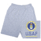 Fox Outdoor Running Shorts - Men's, 3XL, Regular Inseam, U.S.A.F. Logo / Ash, 64-7993 XXXL