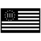 Fox Outdoor States Patches, Betsy Ross III Black &amp; Grey, 84P-572