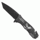 Fox Outdoor Symbolic Folding Knife, 2nd Amendment Black Handle / Tanto Blade, 15-1585