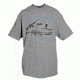 Fox Outdoor Themed One-Sided Imprinted T-Shirts, All Day Everyday / Heather Grey, Large, 64-463 L