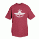 Fox Outdoor Themed One-Sided Imprinted T-Shirts, Israeli Paratrooper / Burgundy, Large, 63-5536 L