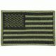 Fox Outdoor USA Flag Patch, Foliage Green - Left Face 099598848873