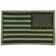 Fox Outdoor USA Flag Patch, Foliage Green - Right Face 099598848774