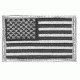 Fox Outdoor USA Flag Patch, Silver Grey/Black - Left Face, 84P-889