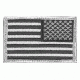 Fox Outdoor USA Flag Patch, Silver Grey/Black Right Face, 84P-879