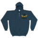 Fox Outdoor Zip Front Hooded Sweatshirt, Air Force Wings - Navy, Medium, 64-878 M