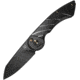 Fox Radius Lock Folding Knife, 3 black finish Bohler M390 stainless blade, Black and silver titanium handle, 01FX864