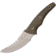 Fox Recon Green Micarta Fixed Blade Knife, 4.75in, Sawback, Green, Micarta Handle FOX512OD