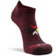 Fox River Canyon Ultra-Lightweight Ankle Running Sock - Men's, Black/Cherry, Medium, 102959
