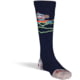 Fox River Monkey Ski, Monkey Do Lightweight Over-the-Calf Ski and Snowboard Sock - Kid's, Navy, Small, 171766