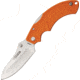 Fox USA Forza Folding Knife,4.625in closed,Stainless Sheepsfoot Blade,Textured Orange Frn Handle FOXFRZSPOR