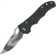 Fox Walligator Linerlock Folding Knife, 3.25 tiger stripe camo finish 440C stainless blad, Black micarta handle, 01FX190