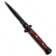 Frank Beltrame 9 Italian Stiletto Bayonet Automatic Folding Knife, 4.00in, Stainless Steel, Bayonet Blade, Cocobolo, Brown Handle, Brown/Black, 9.00 inch, BHQ-88531