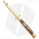 Frank Beltrame 11 Italian Stiletto Swinguard Bayonet Automatic Folding Knife, 5.00in, Stainless Steel, Bayonet Blade, Stag, Brown Handle, Brown/Gold, 11.00 inch, BHQ-95060