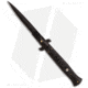 Frank Beltrame 9 Italian Stiletto Automatic Folding Knife, 4.00in, Stainless Steel, Bayonet Blade, Aluminum, Black Handle, Black/Black, 9.00 inch, BHQ-50920
