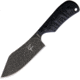 Fred Perrin Le Baby Bowie Knife, 4 black stonewash finish 440C stainless clip poin, Black sculpted G10 handle, FP1903