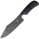 Fred Perrin Le Bowie Knife, 10.25in Overall, 6in Black Stonewash 440C SS Clip Point Blade, Black Sculpted G10 Handle, Black Kydex Sheath, FP1801