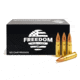 Freedom Munitions .300 Blackout 125 Grain Full Metal Jacket Brass Rifle Ammo, 50 Rounds, FM300F125N50