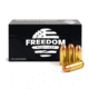 Freedom Munitions .44 Magnum 240 Grain Round Nose Flat Point Brass Pistol Ammo, 50 Rounds, FM44RF240N50
