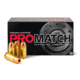 Freedom Munitions ProMatch .40 S&amp;W 180 Grain Hollow Point Brass Pistol Ammo, 50 Rounds, FMS40H180N50