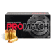 Freedom Munitions ProMatch 9mm Luger 124 Grain Hollow Point Brass Pistol Ammo, 50 Rounds, FMS9H124N50