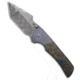 Freeman Outdoor Gear Harley Chad Nichols Damascus &amp; 80's Camo Carbon w/Zircuti Accents Folding Knife, 3.40in, Damascus, Harpoon Blade, Carbon Fiber, Black Handle, Black/Black, 8.08 inch, BHQ-185458