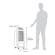 Frigidaire 2-in-1 Personal Evaporative Air Cooler and Fan, Cools 100 sq ft, White, White, EC100WF