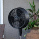 Frigidaire Outdoor Misting Fan/Pedestal Fan, Black, Cools 500 sq ft, FMF2K5BK00