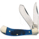 Frost Baby Saddlehorn Folding Knife, blue, Blue pick bone handle, 14-972BLPB