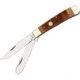 Frost Big Game Trapper Folding Knife, Mirror SS Clip/ Spey Blades, Peachseed Jigged Bone Handle, Nickel Silver Bolster, Inlay Shield, Peachseed, 14312TPS