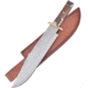 Frost Bowie Bone/Wood Knife, 10.25 satin finish stainless blade, Stag bone and walnut handle, TS-03WD/ST