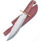 Frost Bowie Chipaway Knife, 9 satin finish stainless blade, Brown pakkawood handle, CW-320BRPW