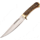 Frost Bowie Copper Guard Knife, 7 satin finish stainless clip point blade, Stag bone resin handle, SHP-137SBR