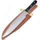 Frost Bowie Knife, Joseph Rodgers &amp; Sons, 9.75 satin finish stainless blade, Buffalo horn handle, JRS-005BH