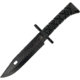 Frost Bowie Knife Tac Xtreme 13.5in overall, 8 black finish sawback 3Cr13 stainless clip point, Black rubberized ABS handle, TX-41B