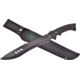 Frost Bowie Knife, TX-17B, Tac Xtreme, 15.5in Overall, 9.75in Black Sawback SS Blade, Black Rubber Handle, Black Nylon Sheath, TX-17B